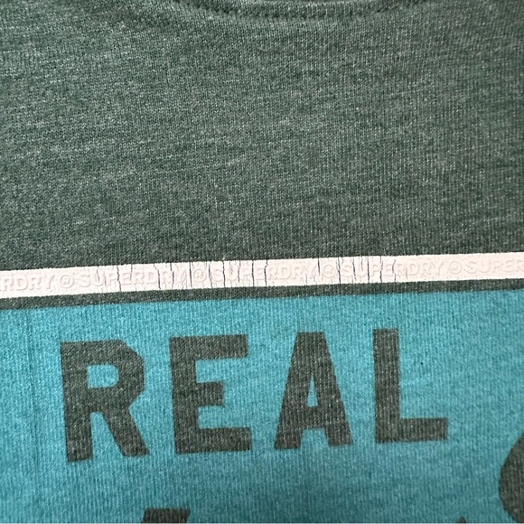 Vintage Superdry Original Mens Olive Green T-Shirt XL - Picture 4 of 10